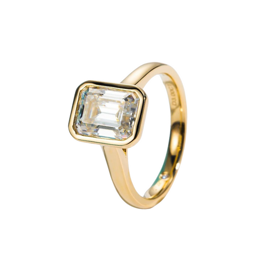 Charlotte 3ct Emerald Cut Moissanite