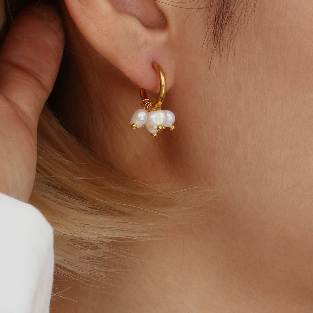 Mini Freshwater Pearl Earrings