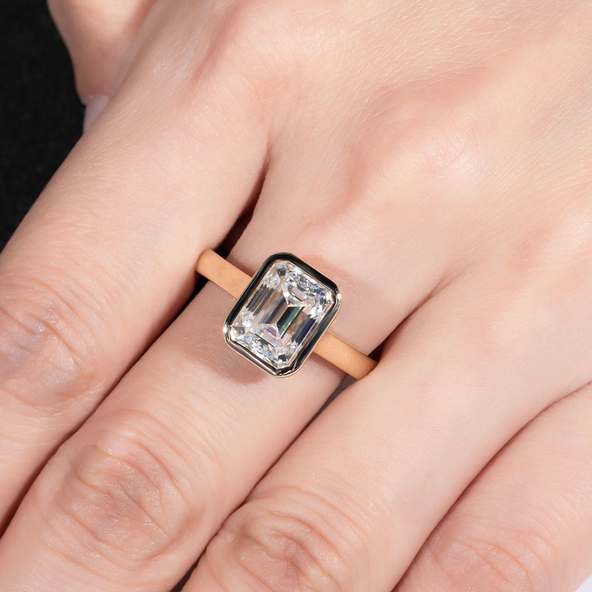 Charlotte 3ct Emerald Cut Moissanite