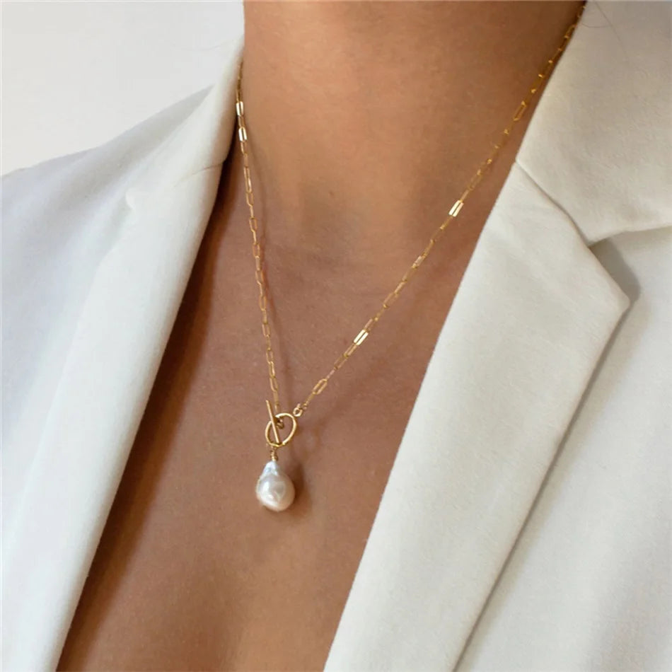 Pearl Toggle Necklace